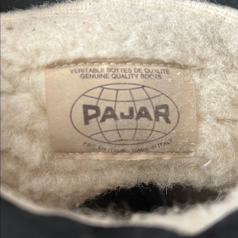 Pajar Made in Italy Cozy Black Faux Fur Winter Boots Shoes **Size 38/US 7** 🌺🌺 - Picture 7 of 12